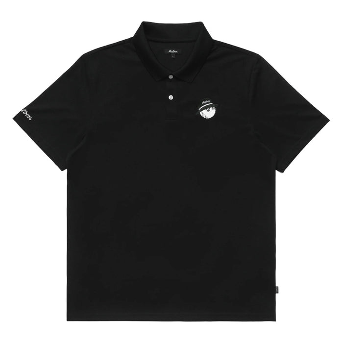 Malbon Cooper Core Golf Polo Black - FW24 Men
