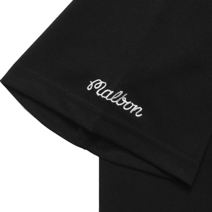 Malbon Cooper Core Golf Polo Black - FW24 Men