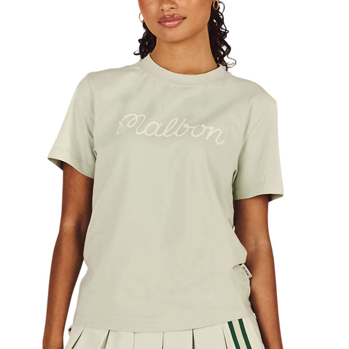 Malbon Cosette Script Golf T-Shirt Green Tint - SU26 Women