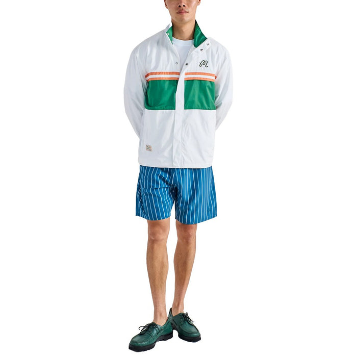 Malbon Costanzo Windbreaker Golf Jacket White - SS25 Men