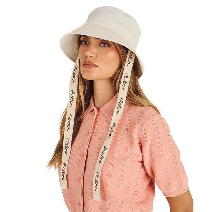 Malbon Dena Golf Bucket Hat Vanilla - FA26 Women