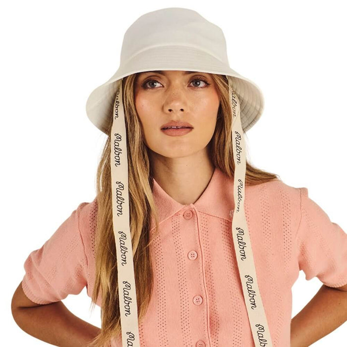 Malbon Dena Golf Bucket Hat Vanilla - FA26 Women