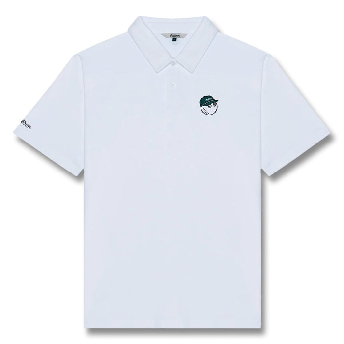 Malbon Fairway Baldwin Golf Polo White - 25 Men