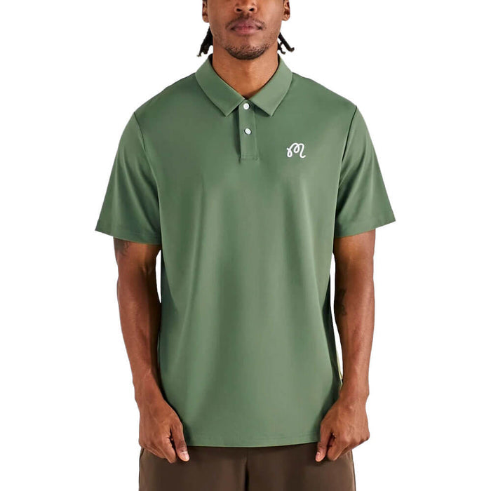 Malbon Fairway Golf Polo Olivine - SS26 Men