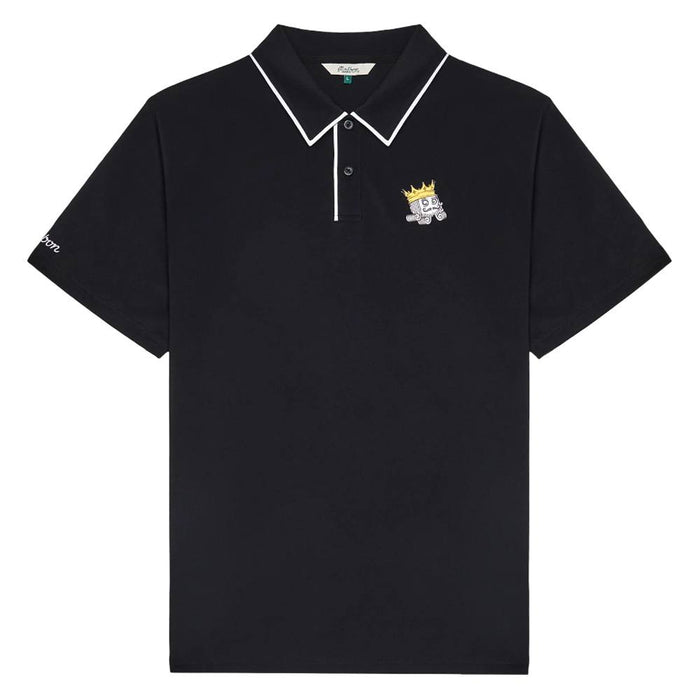 Malbon Fairway Monarch Golf Polo Black - FW25 Men