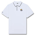 Malbon Fairway Monarch Golf Polo White - FW25 Men
