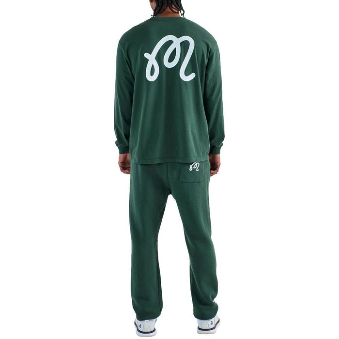 Malbon Gorse Cooper Longsleeve Golf T-Shirt Forest - 25 Men