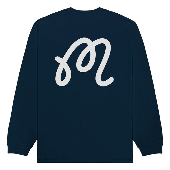 Malbon Gorse Cooper Longsleeve Golf T-Shirt Navy - 25 Men