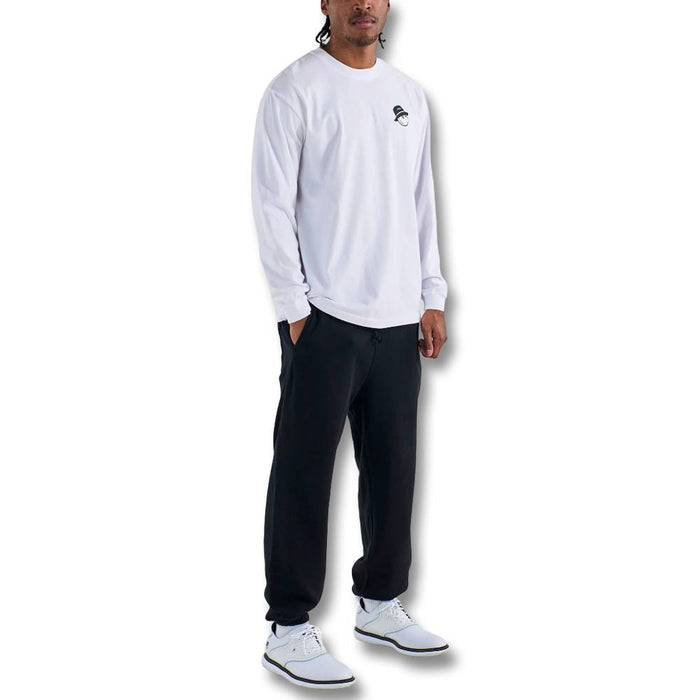 Malbon Gorse Cooper Longsleeve Golf T-Shirt White - 25 Men