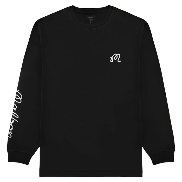 Malbon Gorse Longsleeve Golf T-Shirt Black - 25 Men