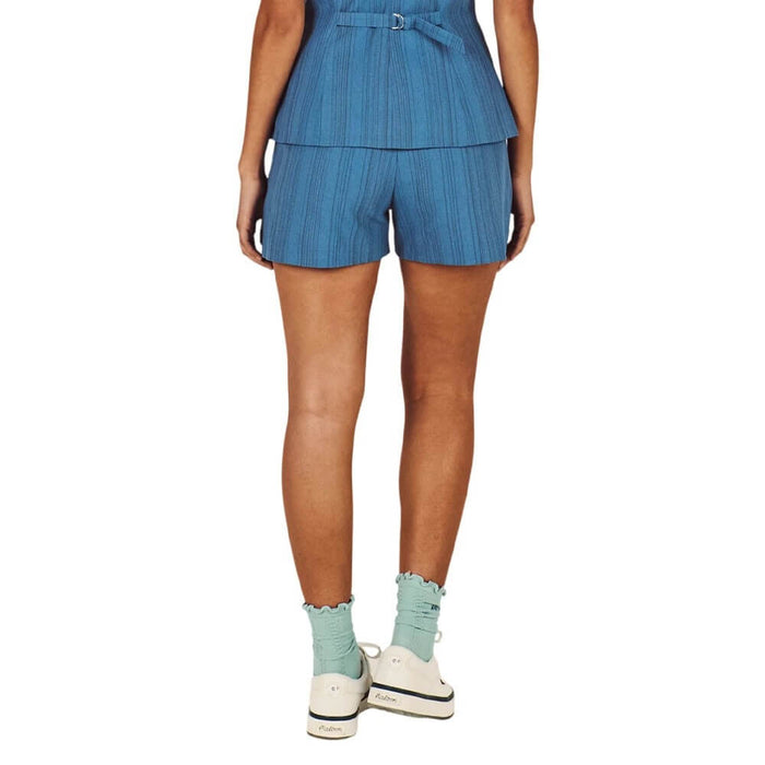 Malbon Keily Golf Shorts Aegean Blue Stripe - SS26 Women