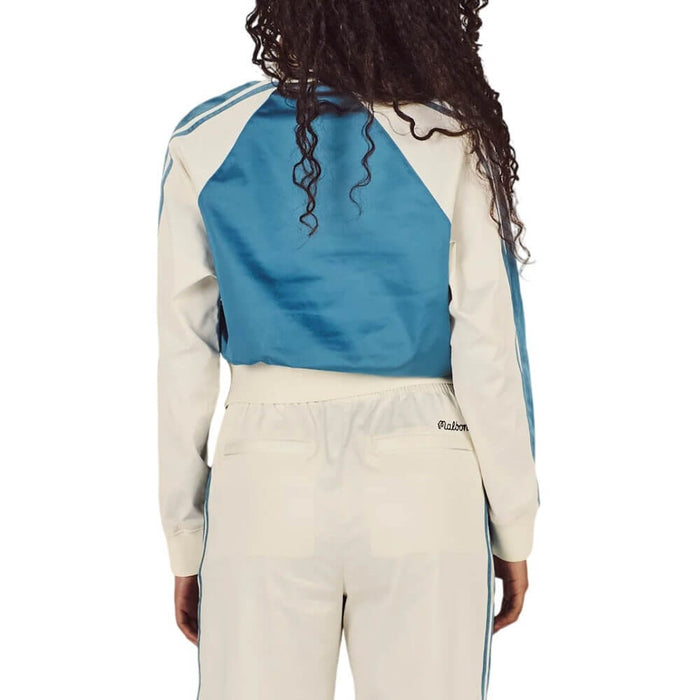 Malbon Liliana Golf Pullover Aegean Blue/Cream - SS26 Women