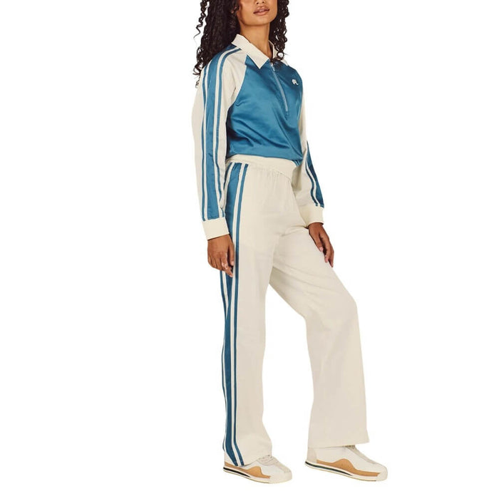 Malbon Liliana Golf Pullover Aegean Blue/Cream - SS26 Women