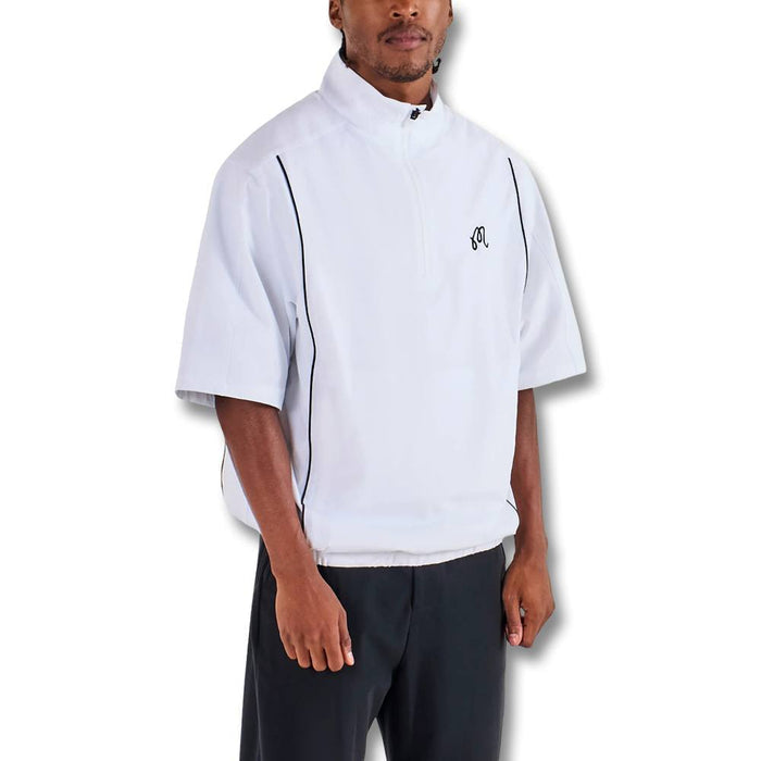 Malbon Links Golf Windshirt White - 25 Men