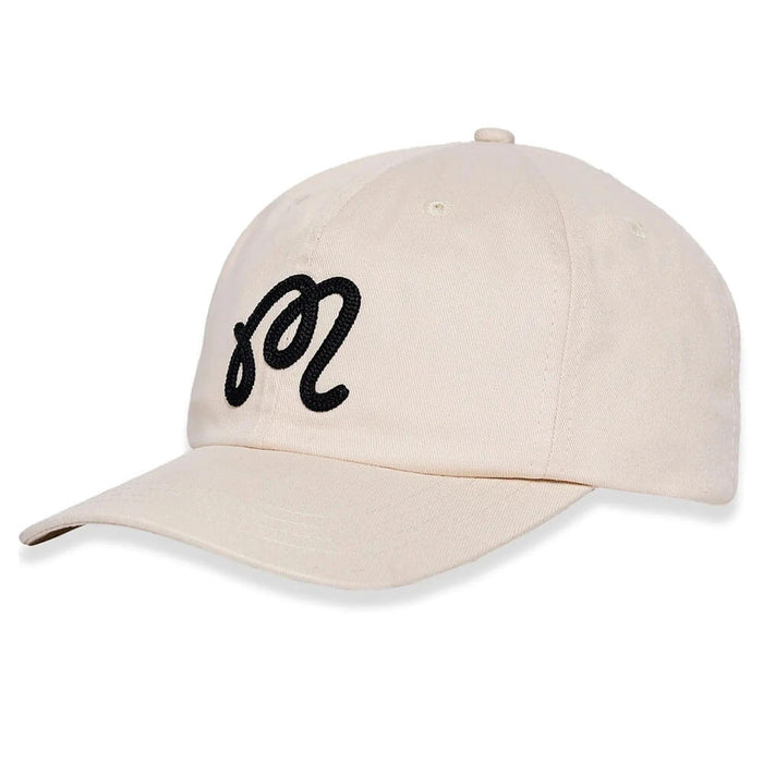 Malbon M Script Chainstitch Painters Golf Cap Ivory - SS25 Men