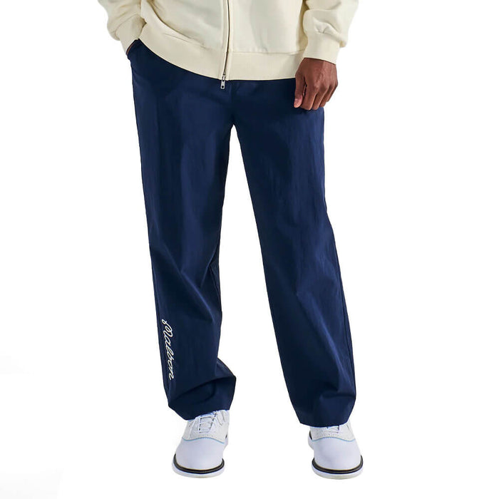Malbon Magnolia Pleated Golf Pants Navy - SS25 Men