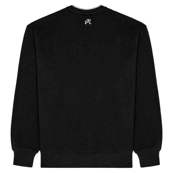 Malbon Monarch Crewneck Golf Sweatshirt Black - FW25 Men