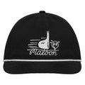 Malbon Punch Shot Cotton Twill Rope Golf Cap Black - FW24