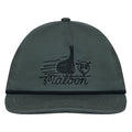 Malbon Punch Shot Cotton Twill Rope Golf Cap Charcoal Gray - FW24