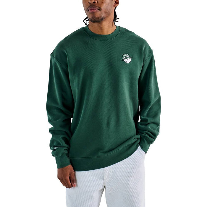Malbon Range Cooper Golf Sweatshirt Forest - 25 Men