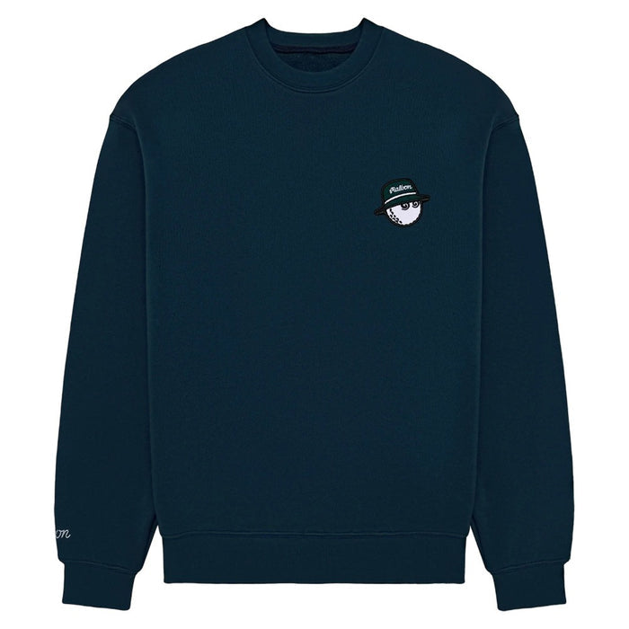 Malbon Range Cooper Golf Sweatshirt Navy - 25 Men