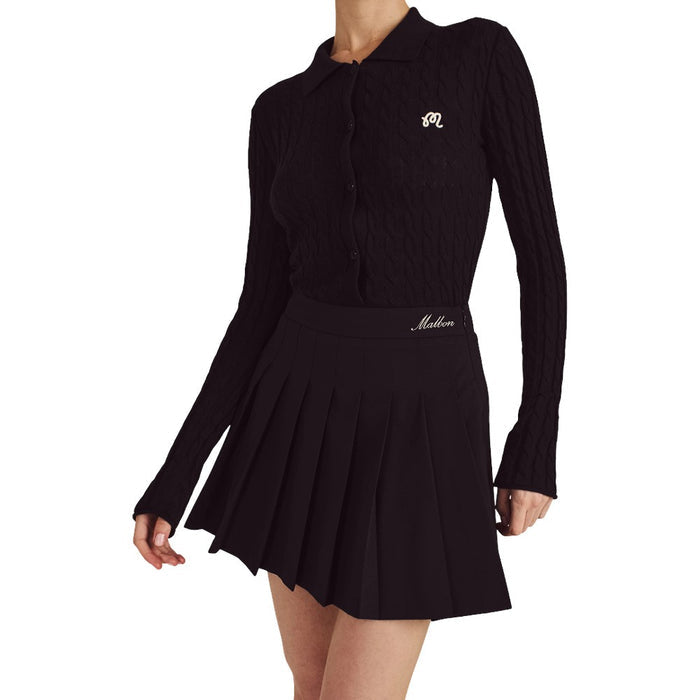 Malbon Rubi Golf Skirt Black - FW25 Women