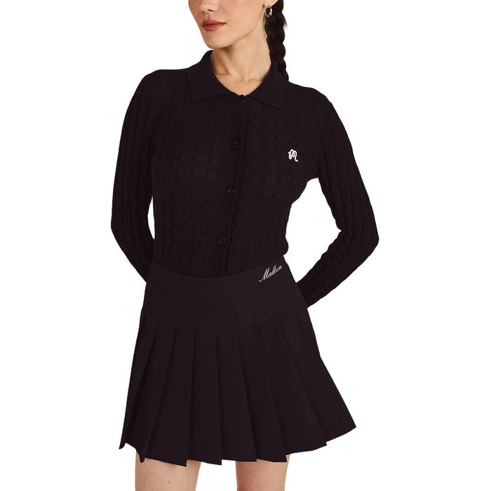 Malbon Rubi Golf Skirt Black - FW25 Women