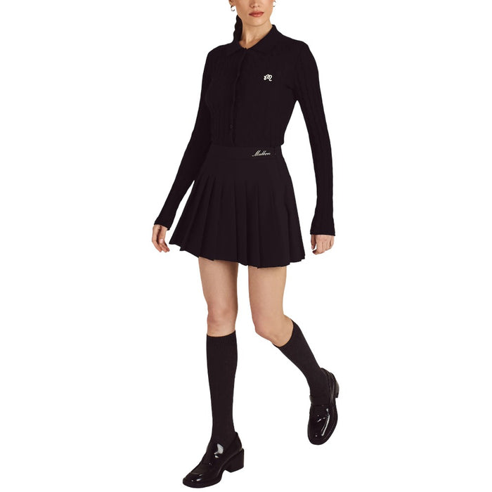 Malbon Rubi Golf Skirt Black - FW25 Women