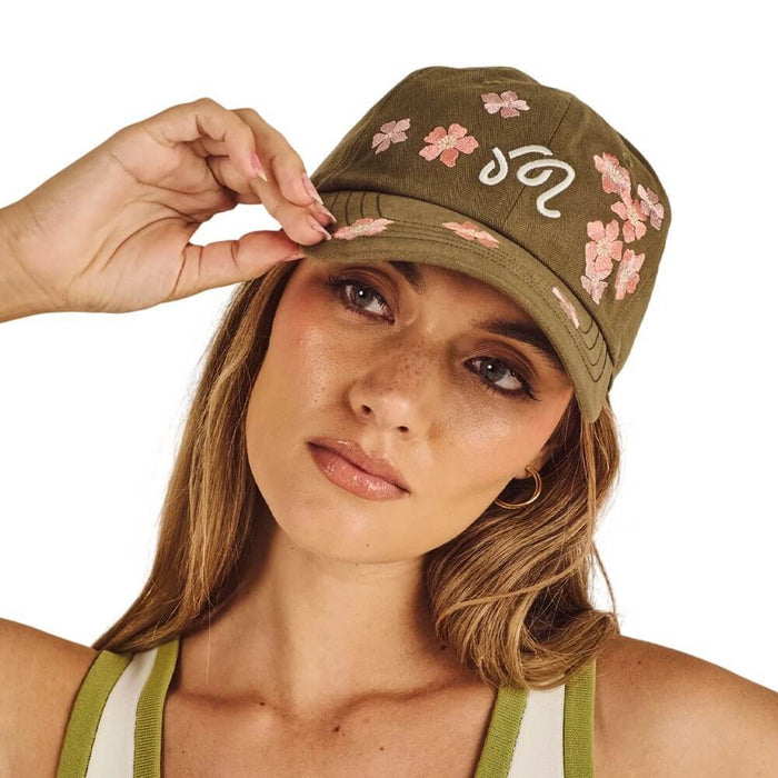 Malbon Rumi Dad Golf Cap Military Green - FA26 Women