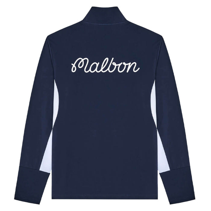 Malbon Santiago Mid Layer Golf Pullover Midnight/White - SS26 Men