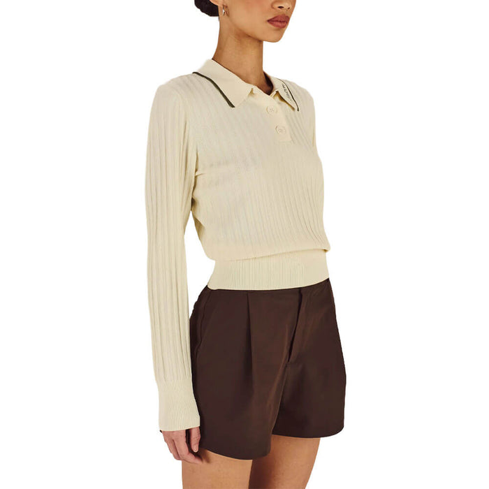 Malbon Selma Golf Polo Cream - SS26 Women