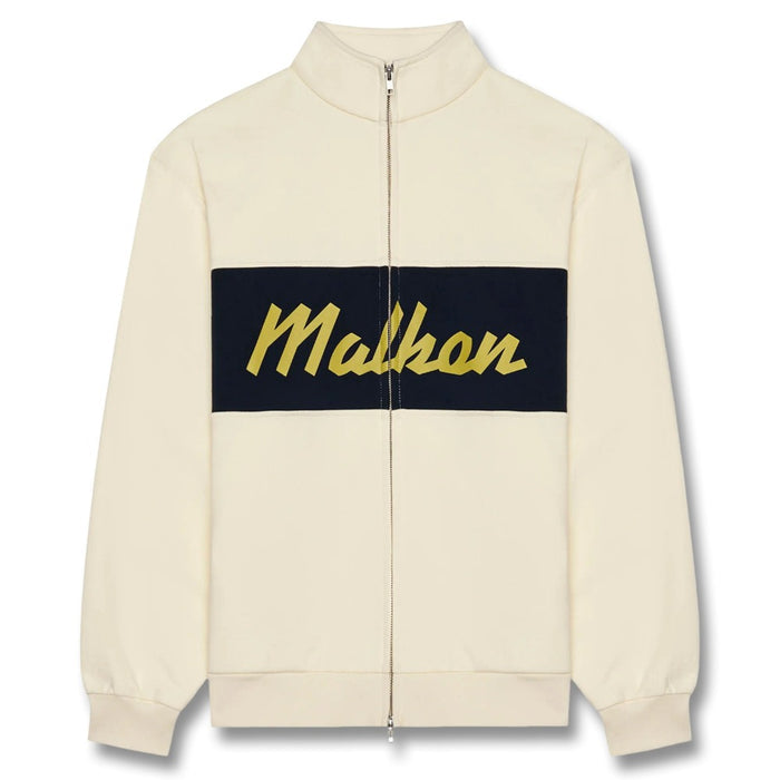 Malbon University Double Zip Golf Jacket Cream - SS25 Men