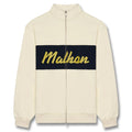 Malbon University Double Zip Golf Jacket Cream - SS25 Men