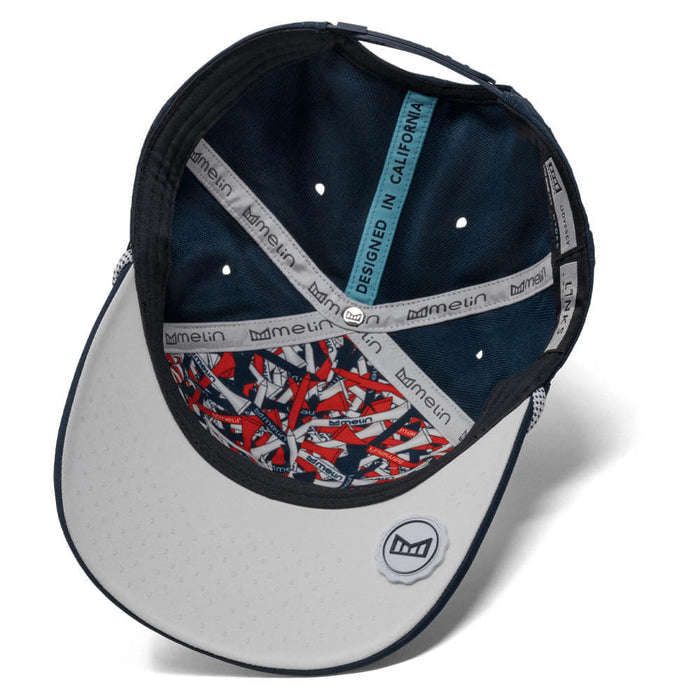 Melin Odysea Links Drive Hydro Golf Cap Navy/White - SP25 Men