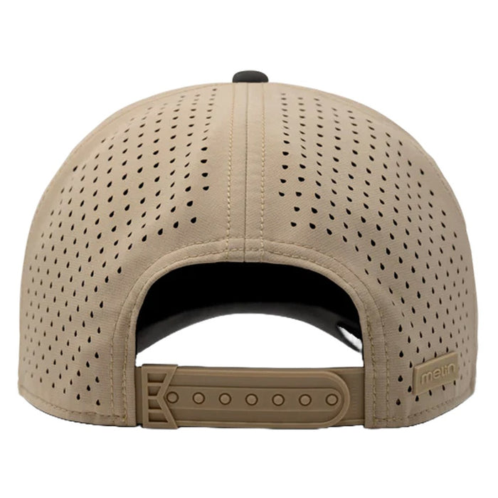 Melin Odyssey Stacked Hydro Golf Cap Dark Khaki/Black - FA24 Men