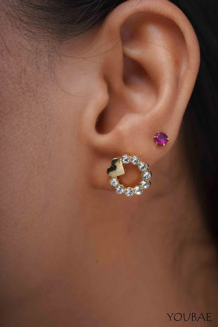 Mini Heart AD Studs