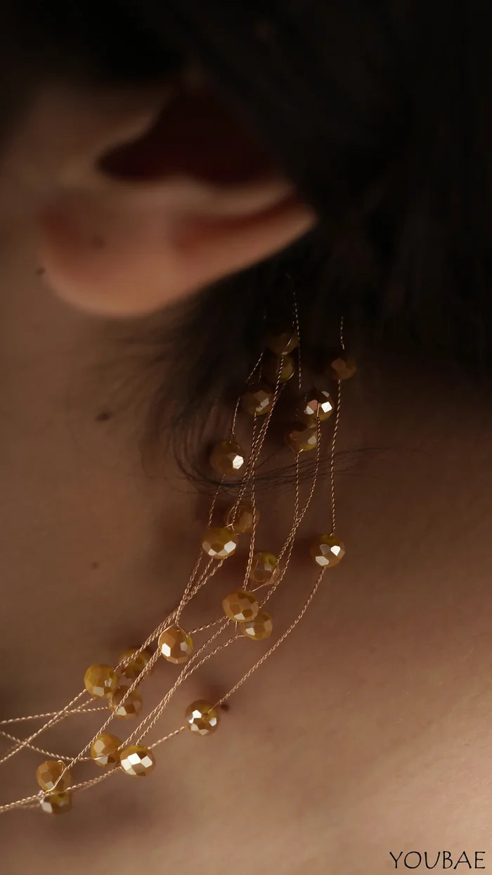 Mustard Beads Anti Tarnish Stainless Steel Premium Choker