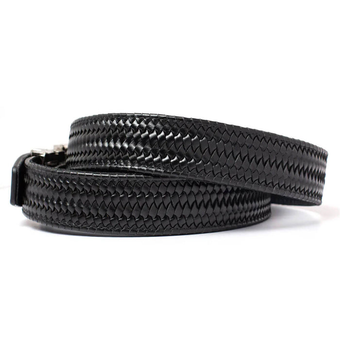 Nexbelt Braided Golf Belt Black Leather - 25 Men