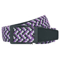 Nexbelt Braided Golf Belt Purple/Black/Silver - 23 Men