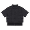 PXG Ribbed Waist Shortsleeve Puffer Golf Jacket Black - FW25 Women