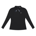 PXG Tie Neck Longsleeve Golf Polo Black - FW25 Women