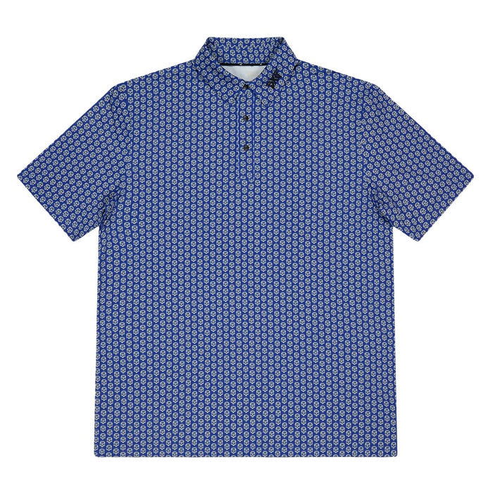 PXG Tour Skull Print Golf Polo Navy - 26 Men