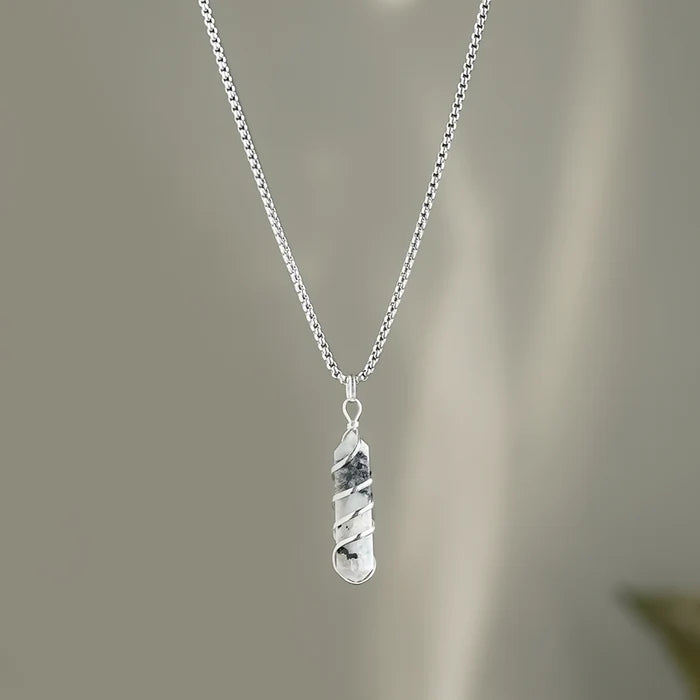 Rainbow Moonstone Stone Locket with Chain