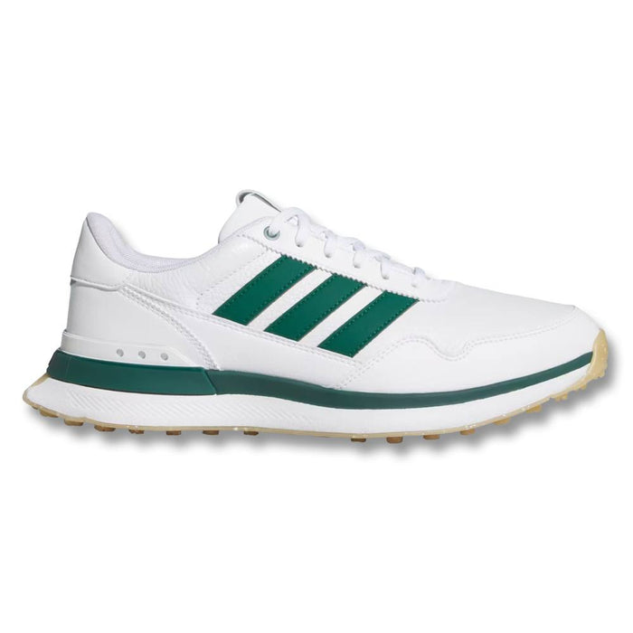 Adidas S2G 26 Leather Spikeless Golf Shoes Cloud White/Collegiate Green/Gum - SS26 Men