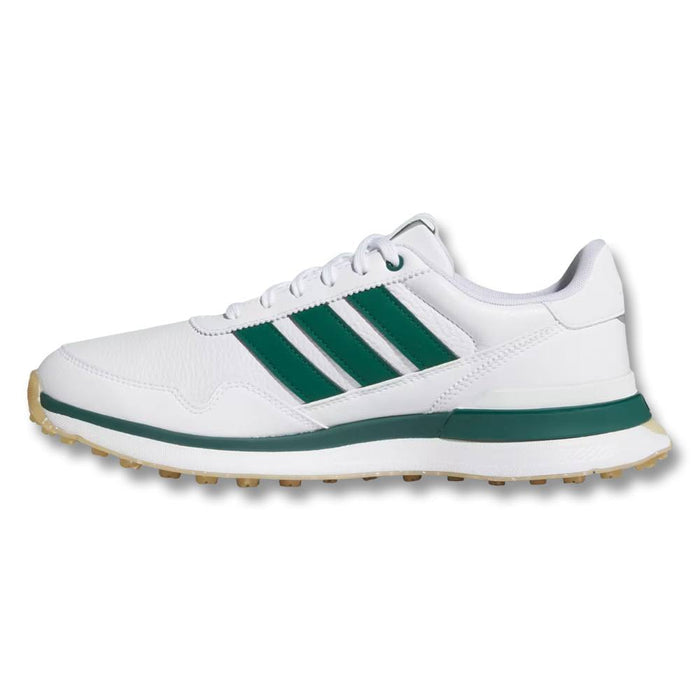 Adidas S2G 26 Leather Spikeless Golf Shoes Cloud White/Collegiate Green/Gum - SS26 Men