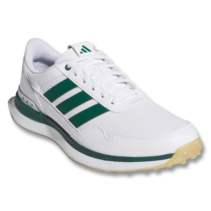 Adidas S2G 26 Leather Spikeless Golf Shoes Cloud White/Collegiate Green/Gum - SS26 Men