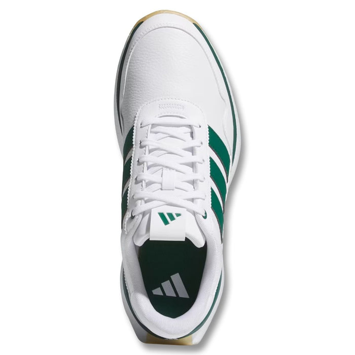 Adidas S2G 26 Leather Spikeless Golf Shoes Cloud White/Collegiate Green/Gum - SS26 Men