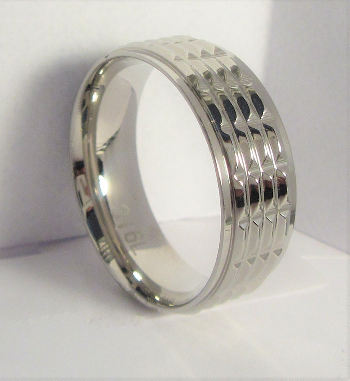 Size 10 Stainless Surgical Steel Ring  / 8mm Width - I Love My Piercings!