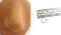 Sterling Silver Fancy Ball Nose Jewelry 925 Stud HOOP Ring 22 gauge 22g 9mm - I Love My Piercings!