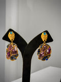 Stone Cluster Artisanal Earrings Set